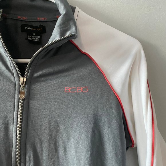 NEW BCBG Maxazria BCBGMaxazria Track Jacket Gray - Picture 2 of 3